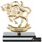 Matashi 24K Gold Plated Zodiac Astrological Sign Taurus Figurine Statuette On Stand Studded With Crystals Girlfriend